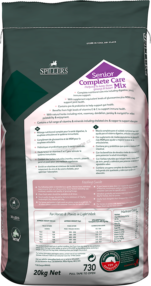 Spillers Senior Complete Care Mix 20kg