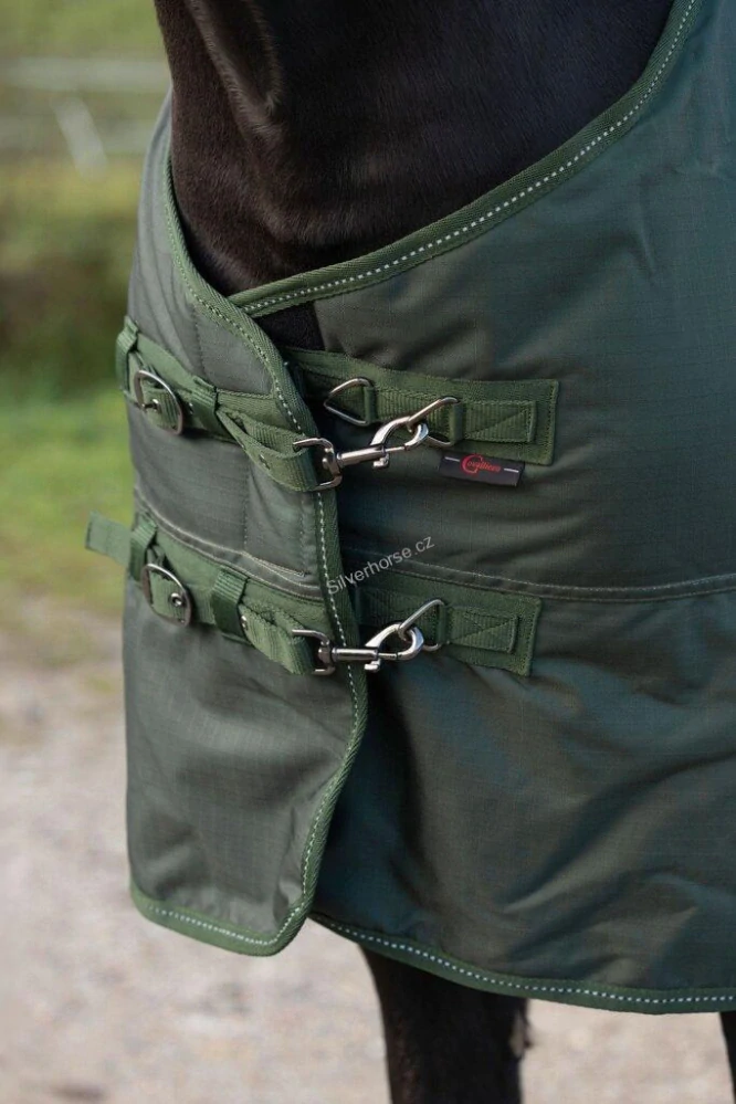 Zimní výběhová deka pro koně RugBe 100 Covalliero A/W 2024, khaki