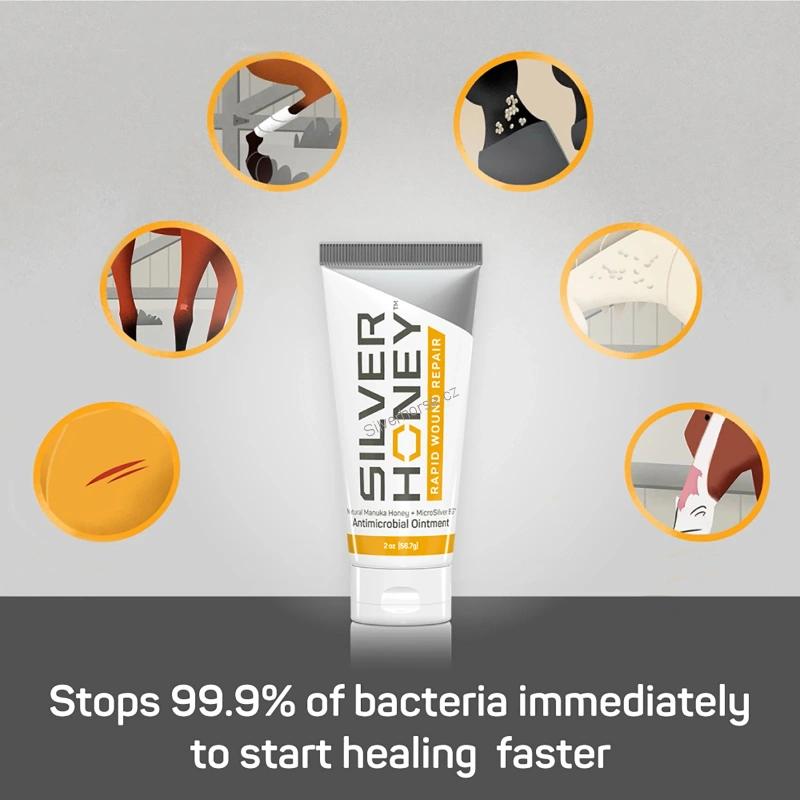 Mast na péči o povrchové rány Silver Honey Rapid Wound Repair, tuba 56,7g
