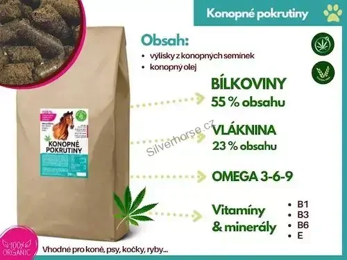 Konopné pokrutiny BIO 20 kg