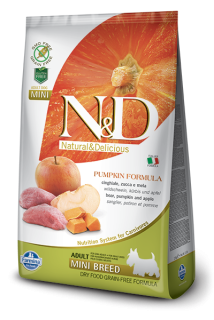 N&D GF Pumpkin DOG Adult Mini Boar & Apple 2,5kg