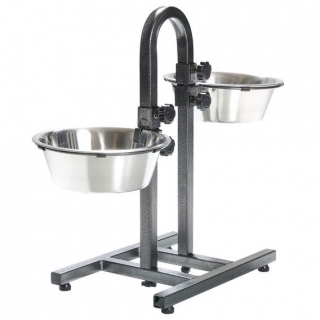 Trixie Psí bar - nastavitelná výška misek, 2x miska 2,8l/24cm
