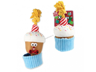 VÁNOČNÍ Hračka pes GiGwi Muffin/pamlskovník 29cm