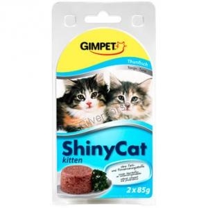 Gimpet kočka konz. ShinyCat Junior tuňák 2x70g