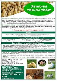 Granulované mléko pro mláďata 20 kg