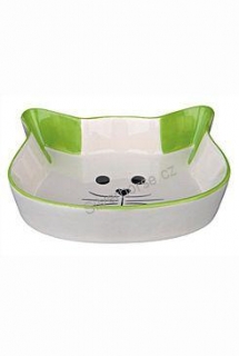 Miska keramická kočka-hlava 0,25ml 12cm TR