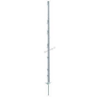 Plastový sloupek Titan dvojitý nášlap/jednoduchý hrot/bílá/157cm