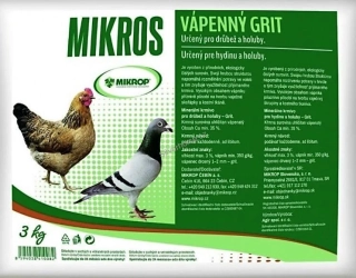 Vápenný grit 3 kg