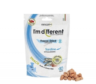 I´M DIFFERENT SNACK sardinky - mrazem sušený pamlsek, 40 g