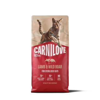 Carnilove Cat Active Dry Lamb& Wild Steril.Ad.AB 6kg