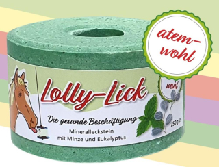 Koňské lízátko Lolly-Lick - zdravé lízátko pro koně (Máta a eukalyptus)