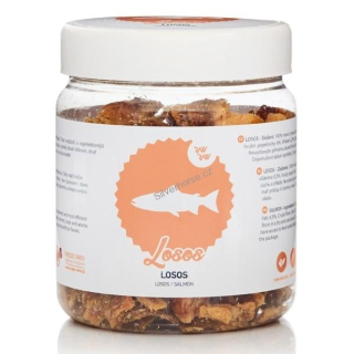 Raw Raw pochoutka mrazem sušené maso z Lososa 110g
