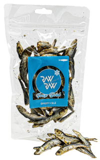 Raw Raw pochoutka mrazem sušené Šproty celé 50g