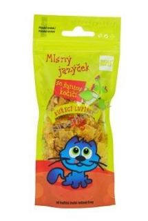 Pochoutka kočičí MAPES kuřecí lupínky se šantou 50g