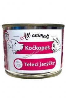 All Animals kočkopes Telecí jazýčky 200g