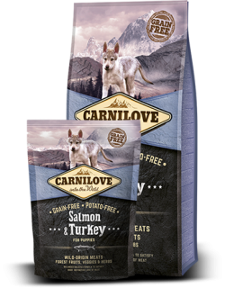Carnilove Dog Salmon & Turkey for Puppies  1,5kg