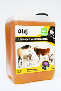 Ostropestřecový olej pro koně 3l